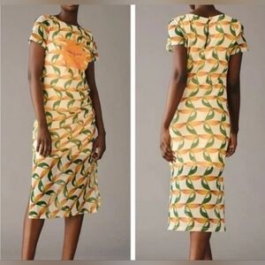 Farm Rio Midi Mesh Lined Dress